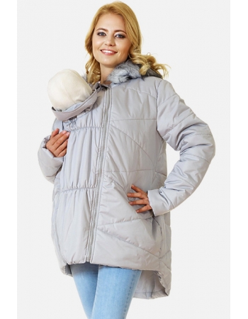 Слингокуртка зимняя 2в1 Mishel, серая