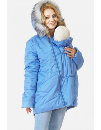 Слингокуртка зимняя 2в1 Mishel, цвет голубой