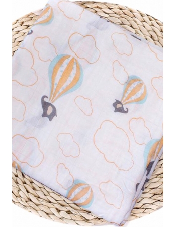 Муслиновая пеленка для новорожденных Diva большая, Baloon