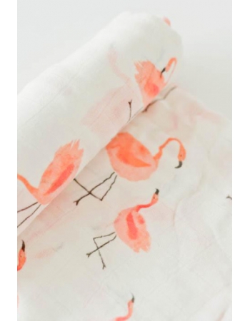 Муслиновая пеленка для новорожденных Diva большая, Flamingo Cotton