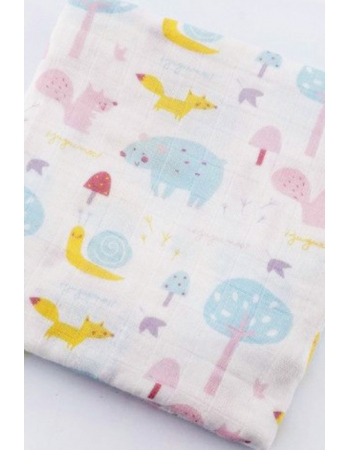 Муслиновая пеленка для новорожденных с бамбуком Diva большая, Forest