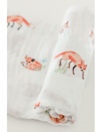 Муслиновая пеленка для новорожденных с бамбуком Diva большая, Fox Bamboo