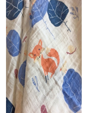 Муслиновая пеленка для новорожденных Diva большая, Fox Cotton