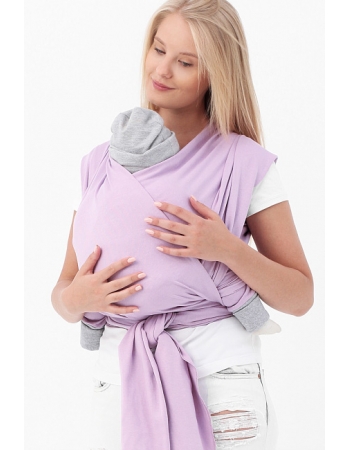 Слинг-шарф трикотажный, сиреневый