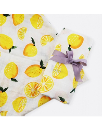 Муслиновая пеленка для новорожденных с бамбуком Diva большая, Lemon Cotton