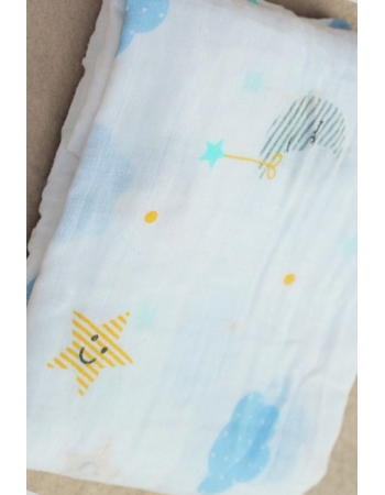 Муслиновая пеленка для новорожденных Diva большая, Night