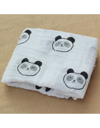 Муслиновая пеленка для новорожденных Diva большая, Panda