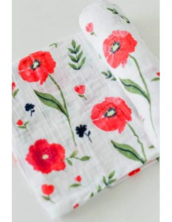 Муслиновая пеленка для новорожденных Diva большая, Poppy