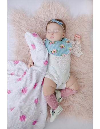 Муслиновая пеленка для новорожденных с бамбуком Diva большая, Rose Bamboo
