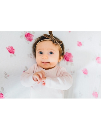 Муслиновая пеленка для новорожденных с бамбуком Diva большая, Rose Bamboo