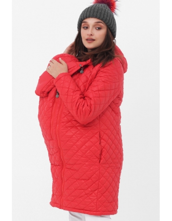Слингокуртка зимняя 3в1, цвет красный стеганая