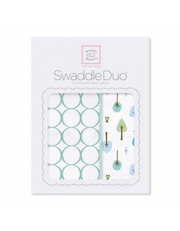 Набор пеленок SwaddleDesigns Swaddle Duo, SC Cute & Wild