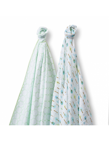 Набор пеленок SwaddleDesigns Swaddle Duo, SC Cute & Wild