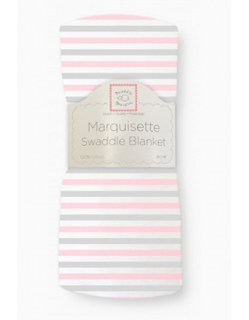 Пеленка детская тонкая Swaddle Designs Маркизет, Simple Stripes Pstl Pink