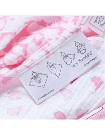 Пеленка детская тонкая Swaddle Designs Маркизет, Simple Stripes Pstl Pink