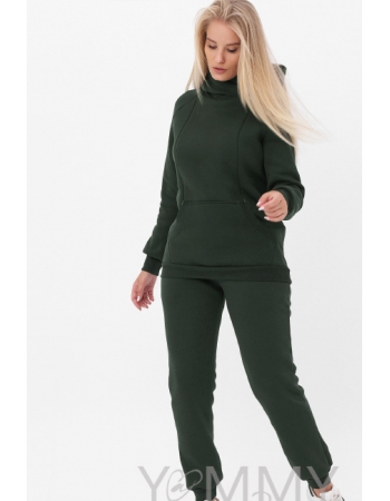 Костюм для беременных и кормящих утепленный, милитари