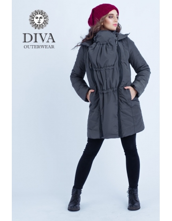 Слингокуртка зимняя 4 в 1 Diva Outerwear Grafite