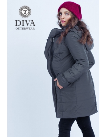 Слингокуртка зимняя 4 в 1 Diva Outerwear Grafite