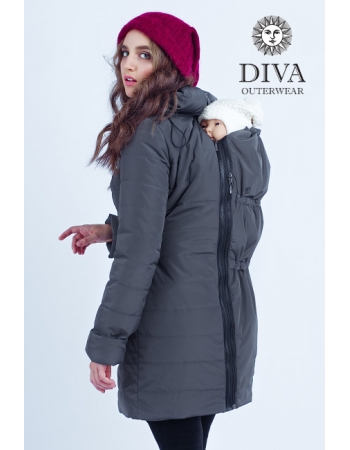 Слингокуртка зимняя 4 в 1 Diva Outerwear Grafite