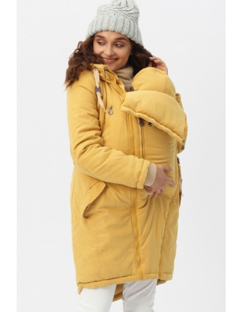 Зимняя слингокуртка - парка 3 в 1, горчичный