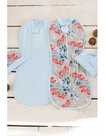 Комплект пеленок-коконов утепленный, Berry