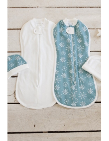 Комплект пеленок-коконов утепленный, Snowflakes