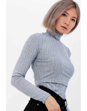 Водолазка для беременных и кормящих, цвет голубой меланж