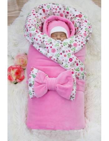 Комплект на выписку для новорожденных холодная зима Flowers (7 предметов)
