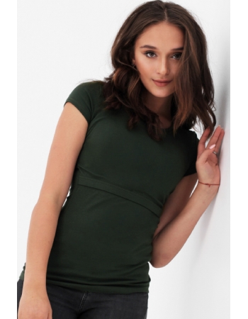 Футболка для беременных и кормящих, милитари