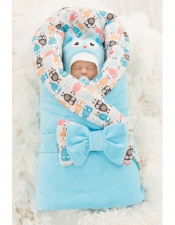 Комплект на выписку для новорожденного зимний Owl laguna (7 предметов)