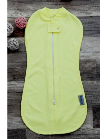Пеленка кокон для детей трикотажная, Swaddler yellow