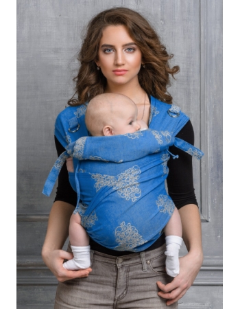 Май-слинг Diva Basico, Azzurro с капюшоном