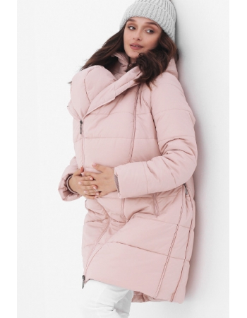 Слингокуртка-трансформер зимняя 3 в 1, пудровая