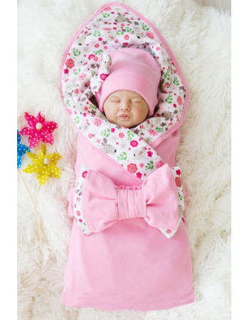 Комплект на выписку для новорожденного летний Flowers (5 предметов)