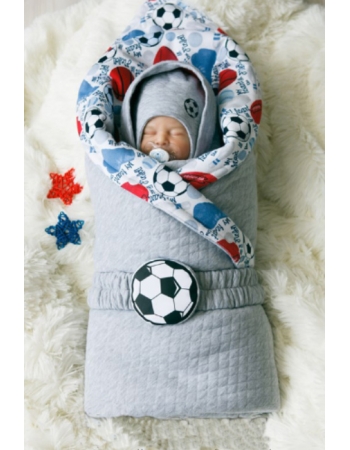 Комплект на выписку теплая весна Football (7 предметов)