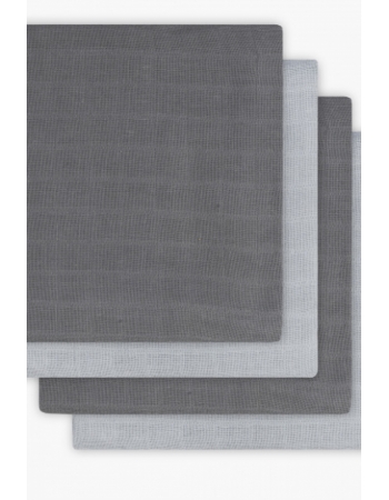 Муслиновые пеленки для новорожденного Jollein средние, Grey