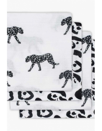 Муслиновые пеленки для новорожденных Jollein средние, Leopard