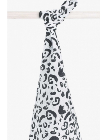 Пеленка/простынь муслиновая для новорожденного Jollein большая, Leopard