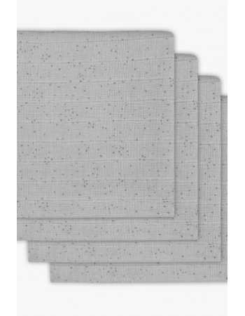 Муслиновые пеленки для новорожденного Jollein средние, Mini dots, Mist Grey