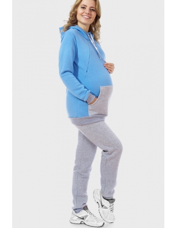 Костюм для кормящих и беременных утепленный Deya, голубой