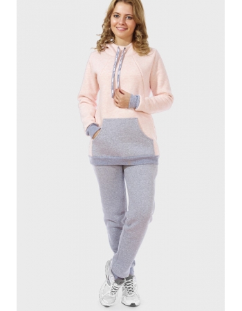Костюм для кормящих и беременных утепленный Deya, персиковый