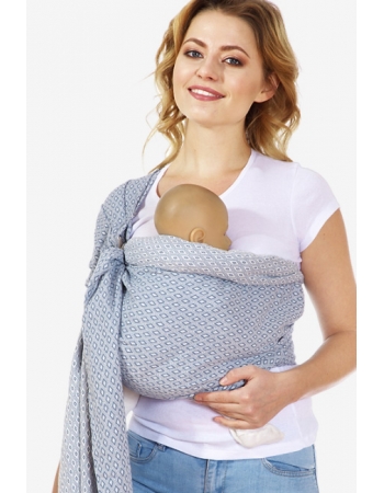 Слинг с кольцами Mums Era алмазного плетения, серый