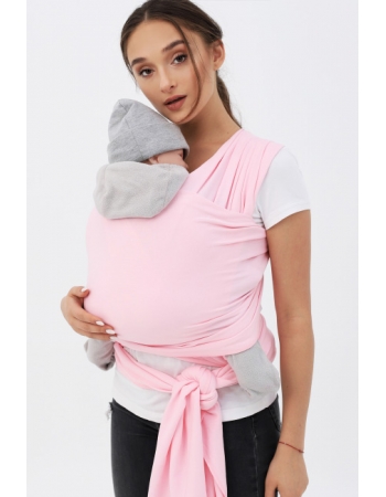 Трикотажный слинг-шарф, розовый