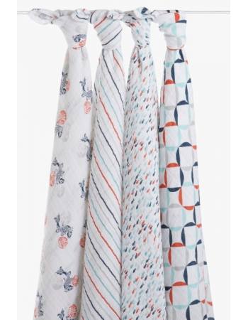 Муслиновые пеленки Aden&Anais для новорожденных большие, набор 4, Baby Blanket