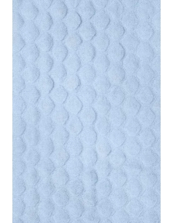 Вязаный плед для новорожденных Jollein Fancy, голубой, средний