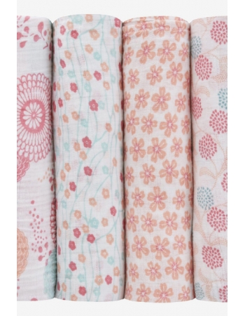 Муслиновые пеленки для новорожденных Aden Anais большие, набор 4, Global Garden