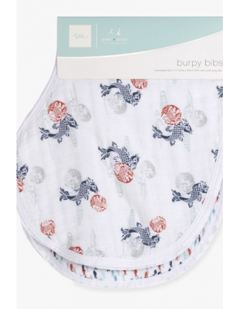 Слюнявчик Aden Anais 2в1, набор из 2 штук, Fish Pond