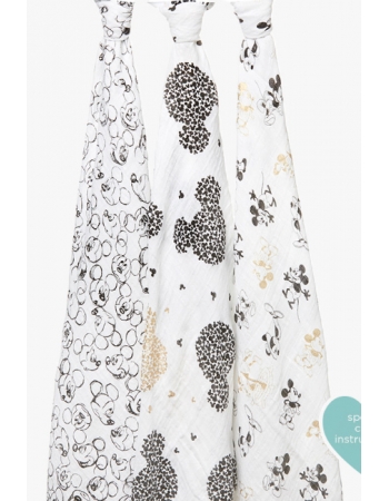 Муслиновые пеленки для новорожденных большие Aden&Anais, Mickey's 90th