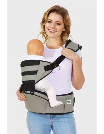 Хипсит со спинкой Comfort Mums Era, муссон/черный