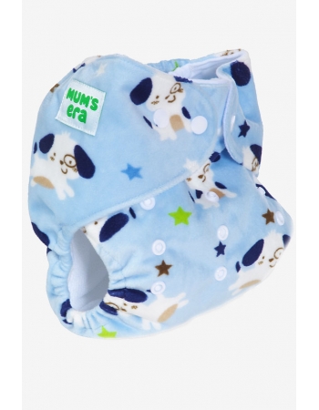 Многоразовый подгузник "Mums Era" Гав, голубой (1 вкладыш)